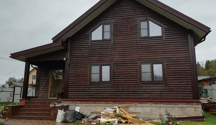 Отделка дома из профилированного бруса г. Подольск