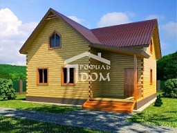 Брусовой дом 9х9 Угловой