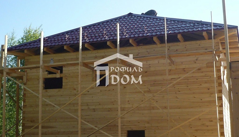 Дом из бруса по проекту Люберцы
