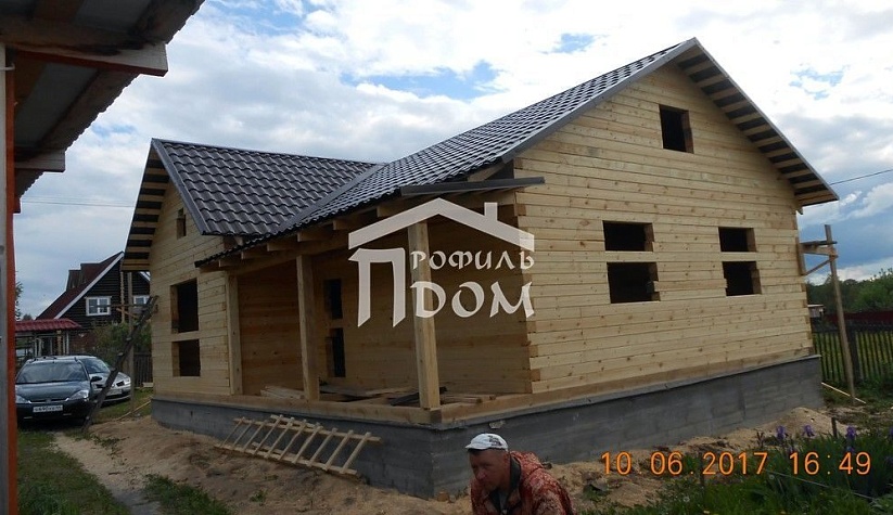 Дом из профилированного бруса 8х10 Можайск