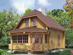 Проект бревенчатого дома 5