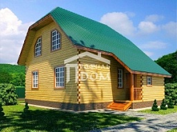Брусовой дом 8х9 Двойка
