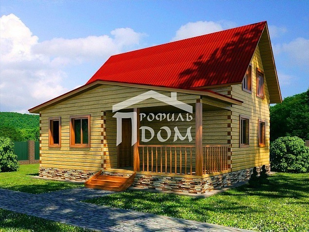 Дом из бруса 8х8 Тула