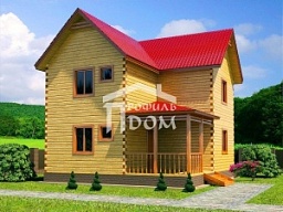 Дом из бруса 7,5х8 Уездный