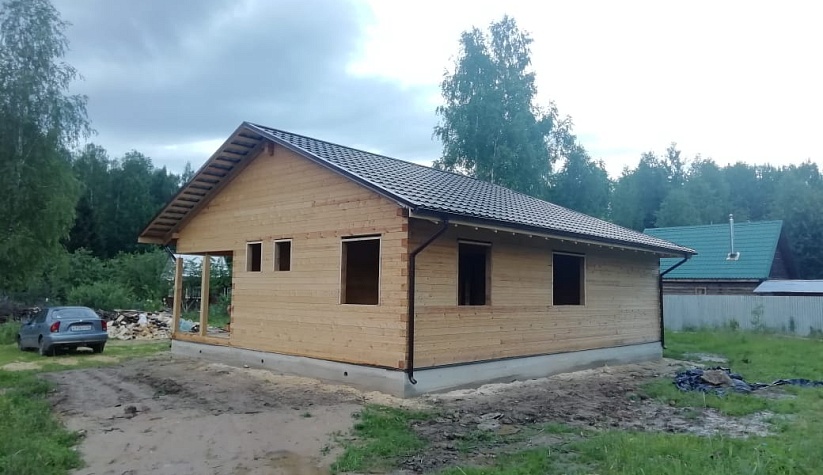 Строительство дома из профилированного бруса 9х12 г. Чехов