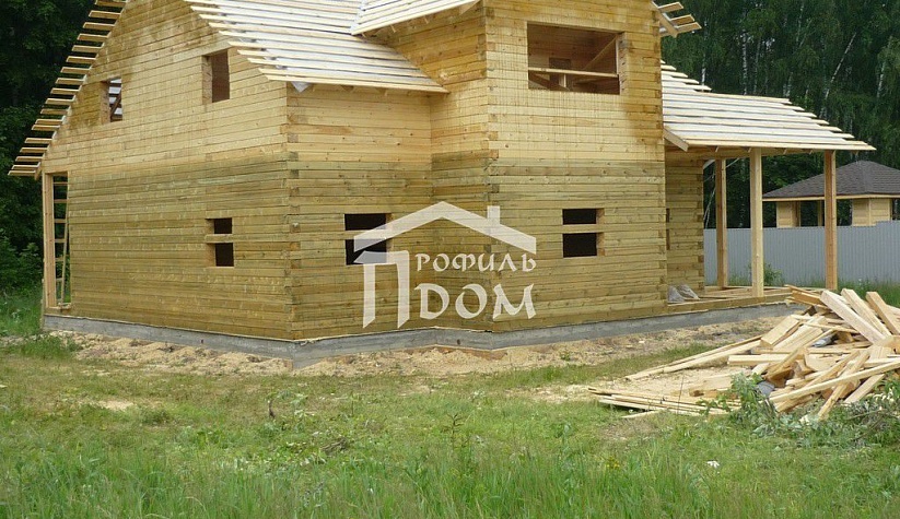 Дом 9х10 из бруса по индивидуальному проекту