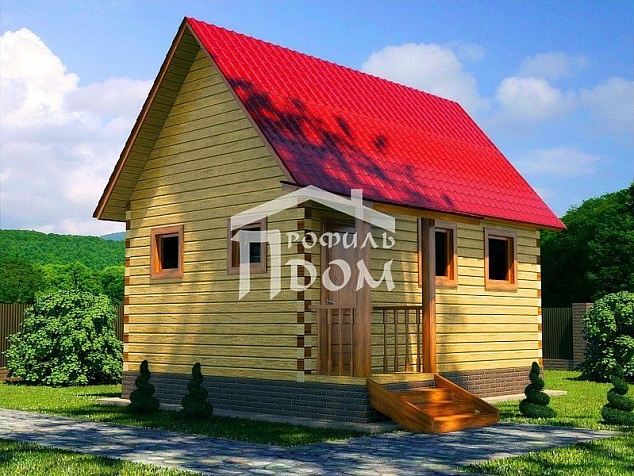 Баня из бруса  4Х6 Простая