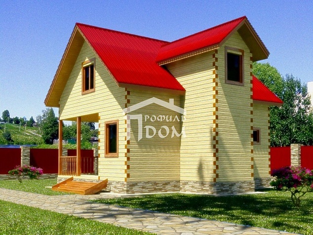 Деревянный дом 8х8 Королев